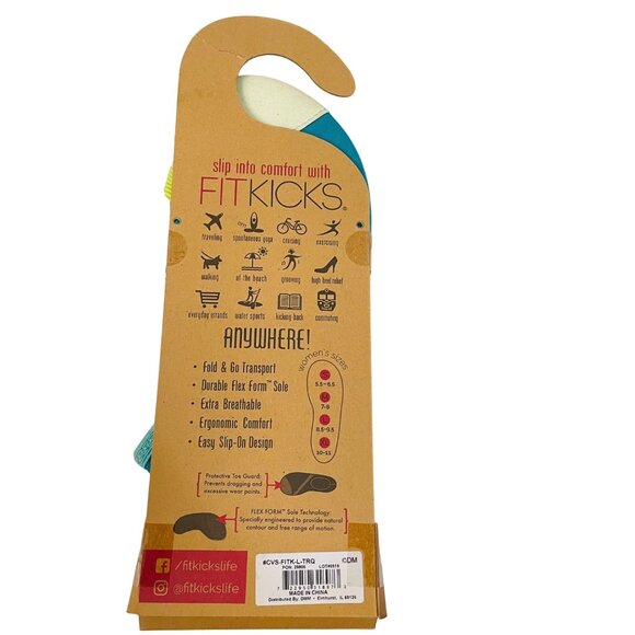 Fitkicks Active Lifestyle Footwear Slip-On Shoes Medium Flex foat - Picture 7 of 10